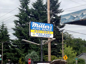 Miller's Auto Repair Sign | Miller's Auto Repair